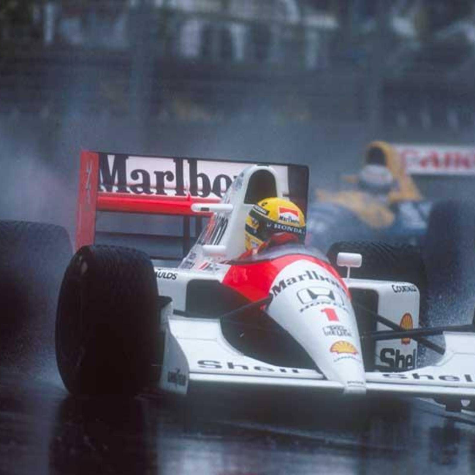 Senna driving for McLaren