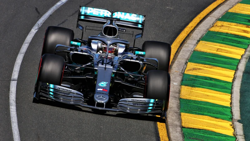 Mercedes' Lewis Hamilton during practice session 1 at Australia, 2019