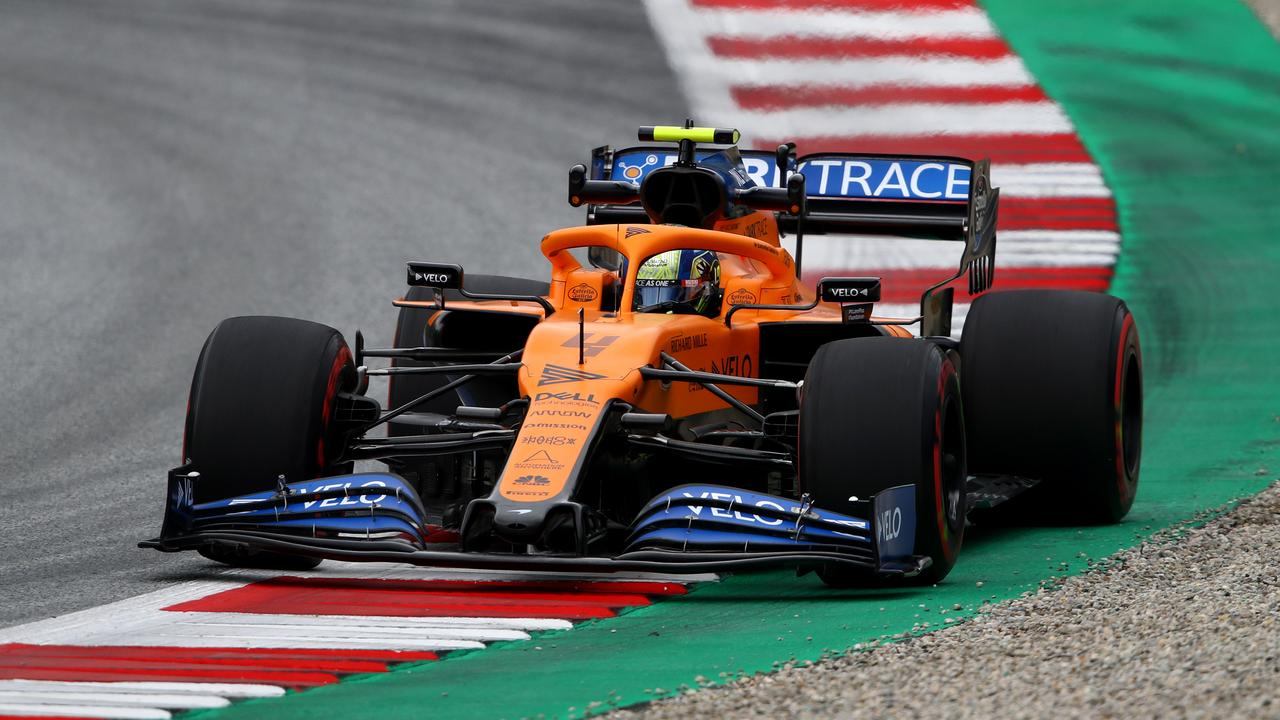 McLaren's Lando Norris Going 4th Fastest in Qualifying for the Austrian GP, 2020